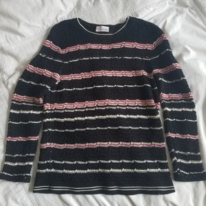 Super cute RED Valentino cotton open knit sweater sz XS/S